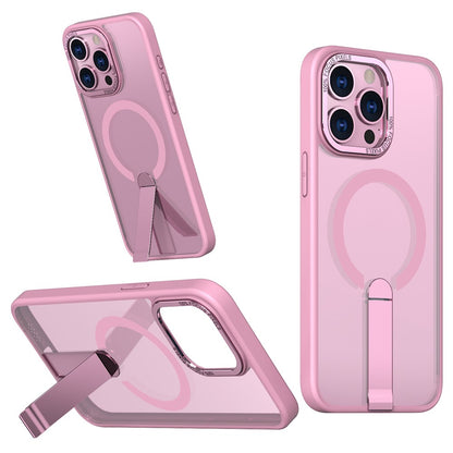 For iPhone 15 Pro Max Case Compatible with MagSafe Kickstand TPU + Acrylic Phone Cover
