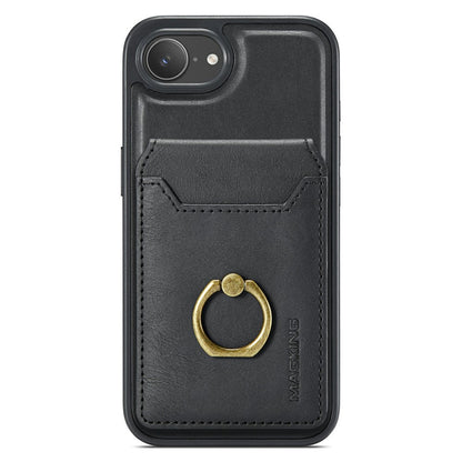 MAGKING K1 Series For iPhone 17e / 16e Magnetic Case PC + TPU + PU Phone Cover with Card Holder