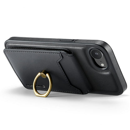 MAGKING K1 Series For iPhone 17e / 16e Magnetic Case PC + TPU + PU Phone Cover with Card Holder
