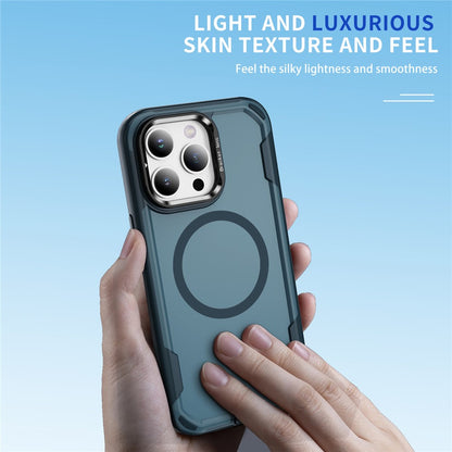 For iPhone 15 Pro Max Case Compatible with MagSafe Lens Frame Kickstand TPU + PC Shockproof Phone Cover