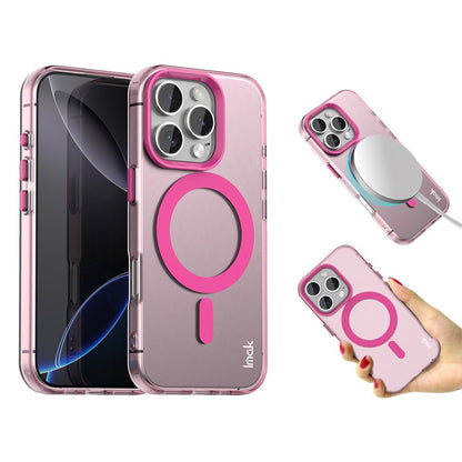 IMAK For iPhone 16 Pro Max Case Compatible with MagSafe Candy Color Anti Drop TPU + PET Back Cover