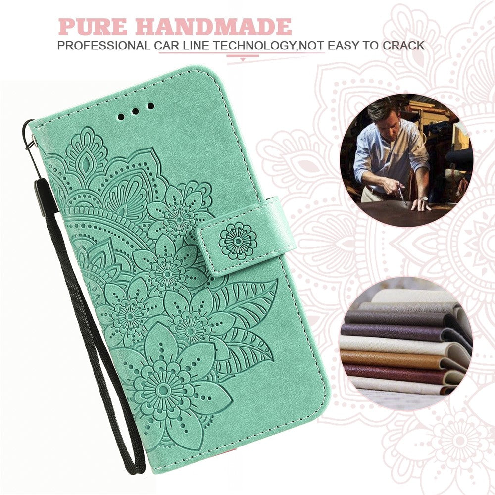 For iPhone 17 Pro Case Floral Pattern PU Leather Wallet Stand Phone Cover