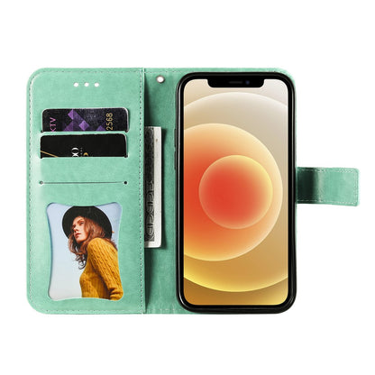 For iPhone 17 Pro Case Floral Pattern PU Leather Wallet Stand Phone Cover