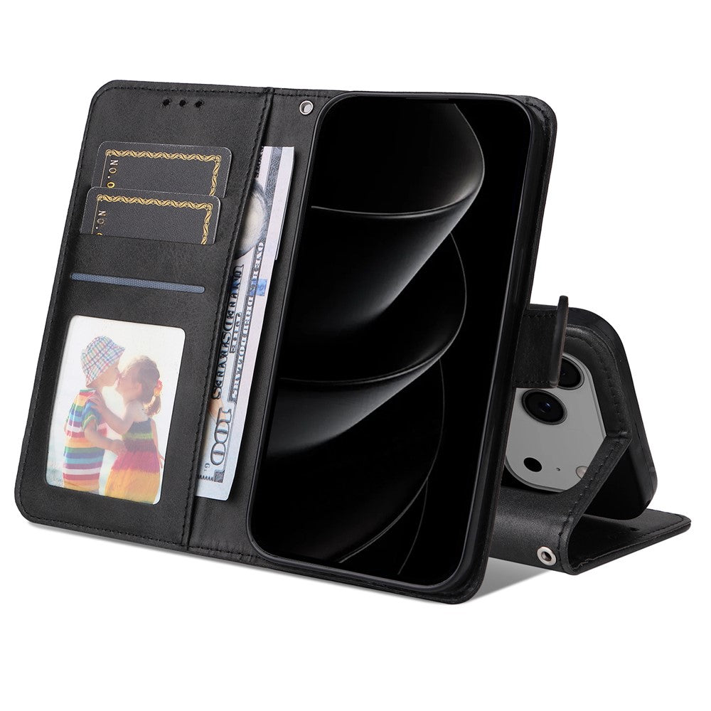 For iPhone 17 Pro Max Case Wallet PU Leather Folio Flip Phone Cover