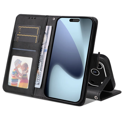For iPhone 17 Pro Case Wallet PU Leather Folio Flip Phone Cover