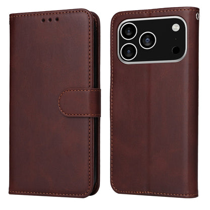 For iPhone 17 Pro Case Wallet PU Leather Folio Flip Phone Cover
