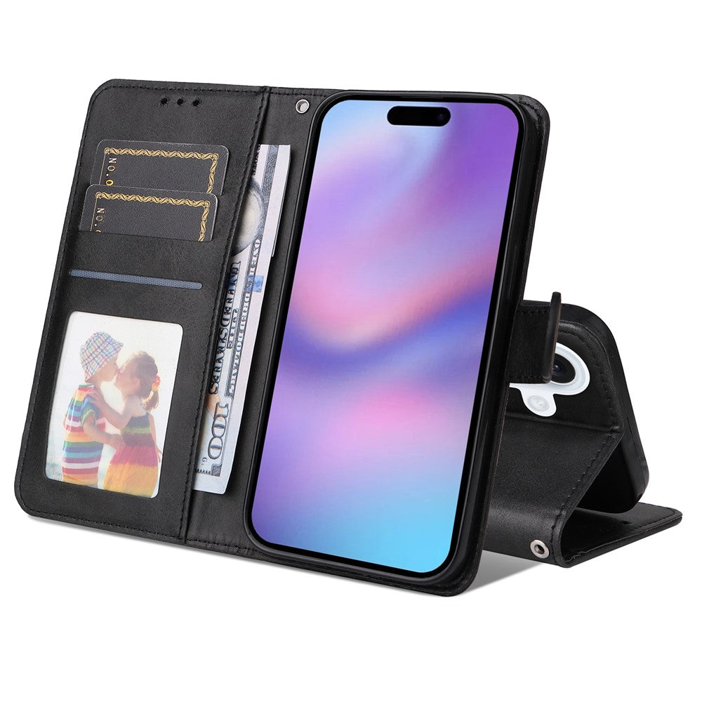 For iPhone 17 Case Wallet PU Leather Folio Flip Phone Cover