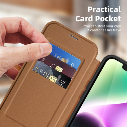 For iPhone 14 Plus Case Compatible with MagSafe RFID Blocking Card Holder Leather Phone Cover