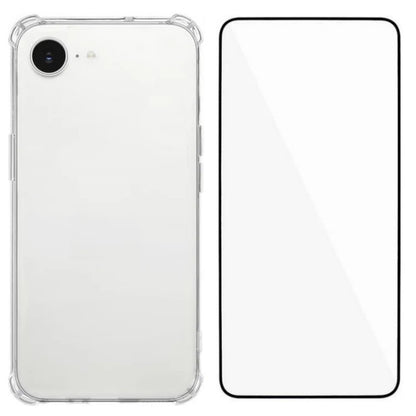 WANLONFENG For iPhone 17e / 16e TPU Case  WL3 Series 1.5mm Phone Cover with Tempered Glass Film