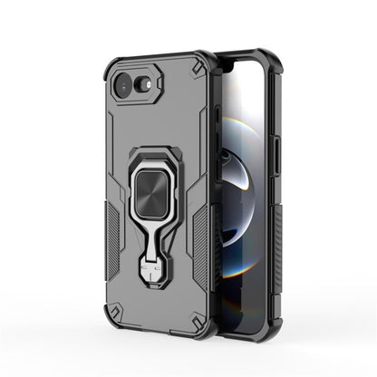 WANLONFENG For iPhone 17e / 16e Phone Case  PC TPU Back Cover Kickstand with Tempered Glass