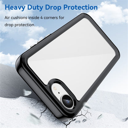 WANLONFENG For iPhone 17e / 16e Phone Case  XC Series TPU Acrylic Cover with Tempered Glass (Big Lens Hole)