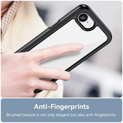 WANLONFENG For iPhone 17e / 16e Phone Case  XC Series TPU Acrylic Cover with Tempered Glass (Big Lens Hole)