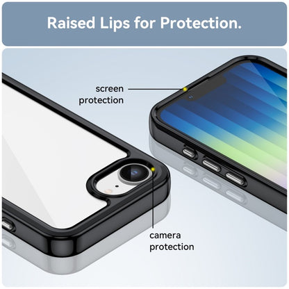 WANLONFENG For iPhone 17e / 16e Phone Case  XC Series TPU Acrylic Cover with Tempered Glass (Big Lens Hole)