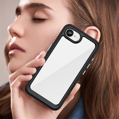 WANLONFENG For iPhone 17e / 16e Phone Case  XC Series TPU Acrylic Cover with Tempered Glass (Big Lens Hole)