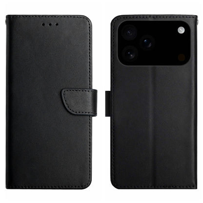 For iPhone 17 Pro Max Case Genuine Cow Leather Phone Cover Nappa Texture
