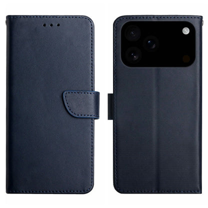 For iPhone 17 Pro Max Case Genuine Cow Leather Phone Cover Nappa Texture