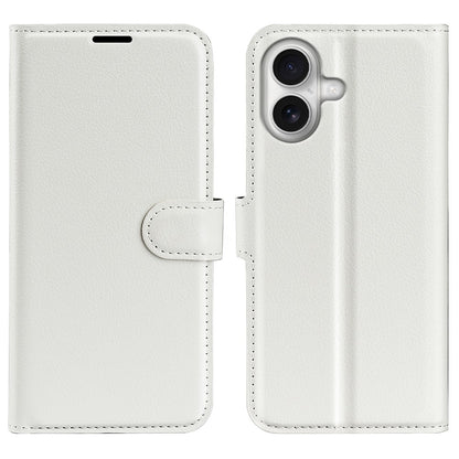 For iPhone 17 Case Litchi Texture Shockproof Leather Wallet Phone Cover