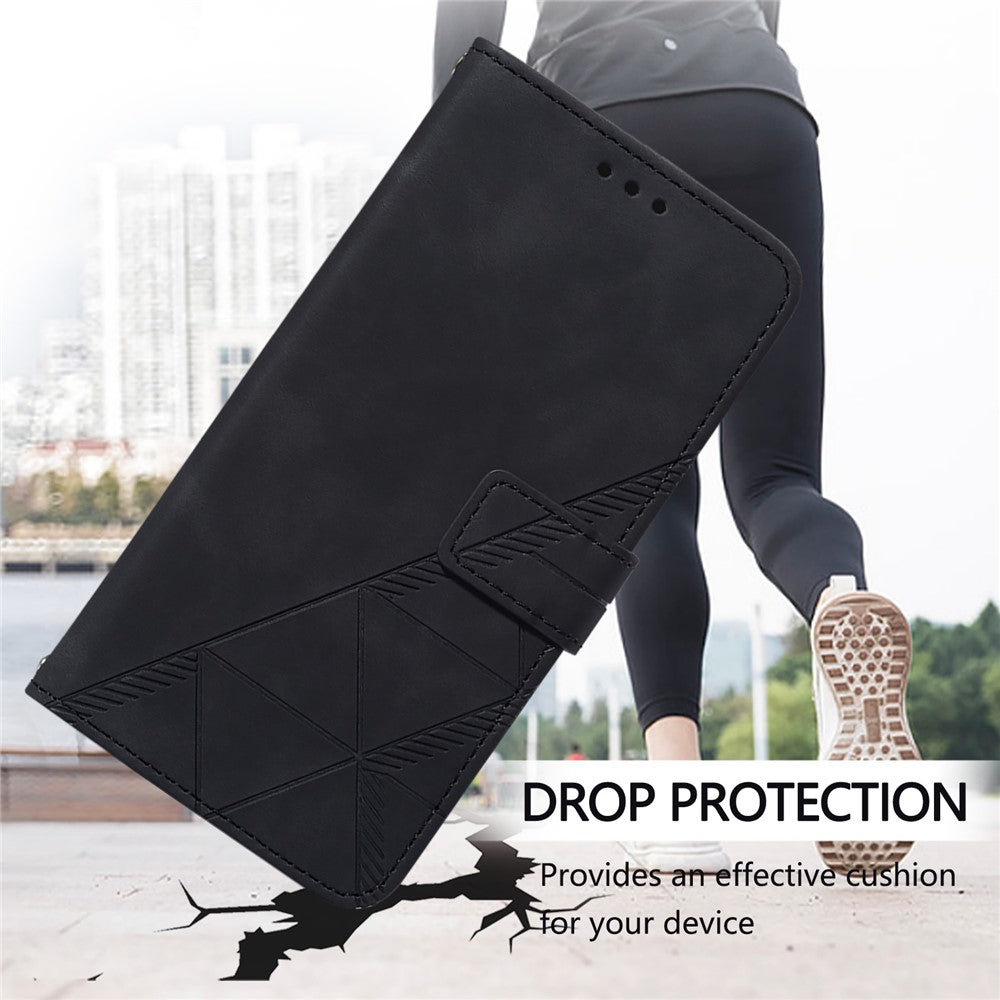 For iPhone 17e / 16e Leather Case with Hand Strap Wallet Stand Phone Cover