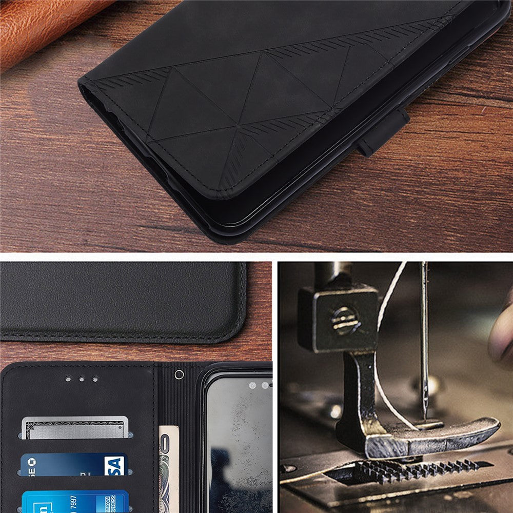 For iPhone 17e / 16e Leather Case with Hand Strap Wallet Stand Phone Cover