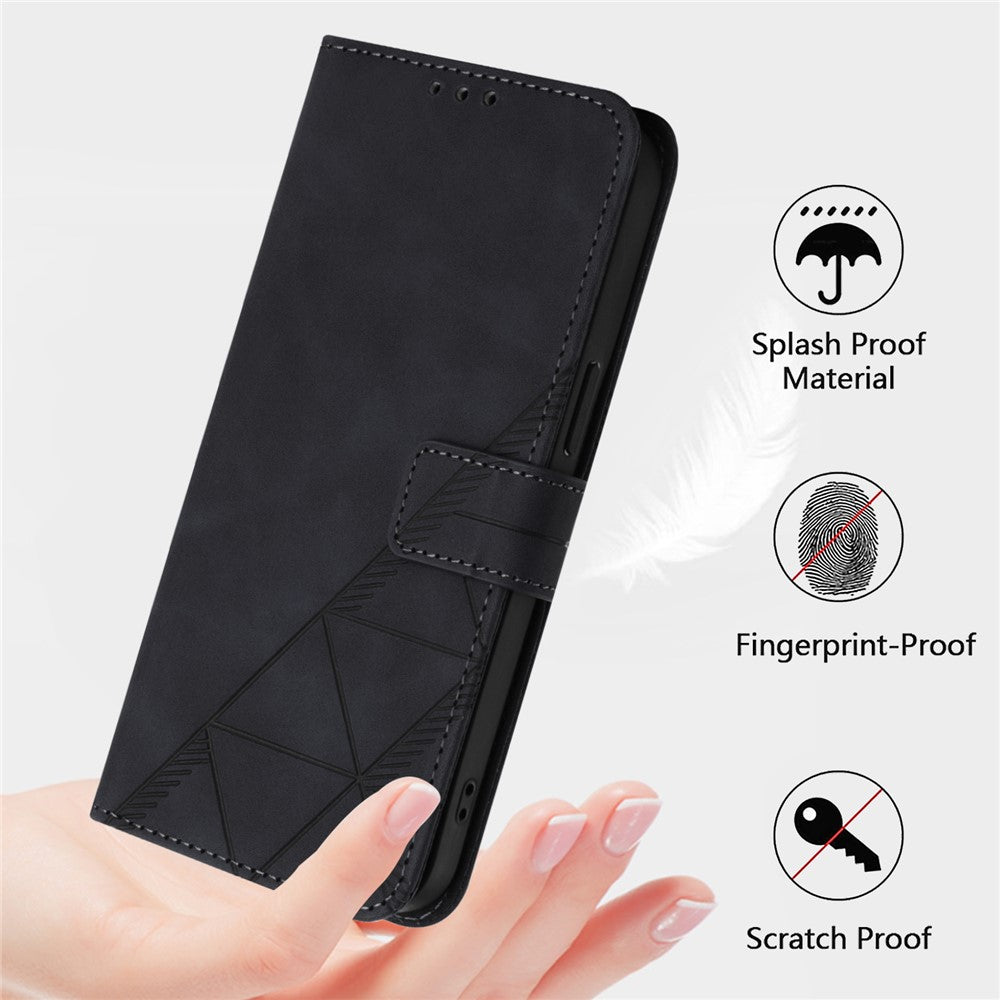For iPhone 17e / 16e Leather Case with Hand Strap Wallet Stand Phone Cover