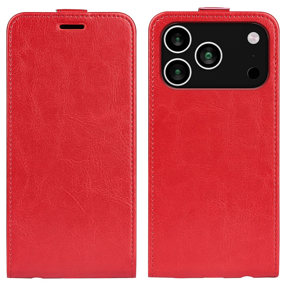 For iPhone 17 Pro Case with Card Slots Vertical Flip Leather Phone Cover