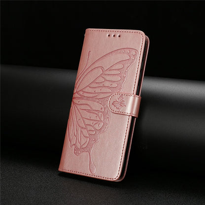 For iPhone 17 Case Butterfly Imprinted Wallet Stand PU Leather Flip Phone Cover with Strap
