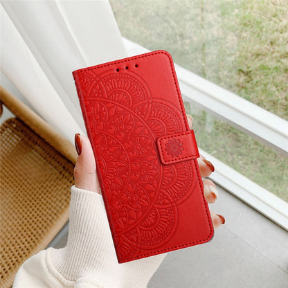 For iPhone 18 Pro / 17 Pro Leather Case with Card Slots Mandala Pattern Phone Cover Stand