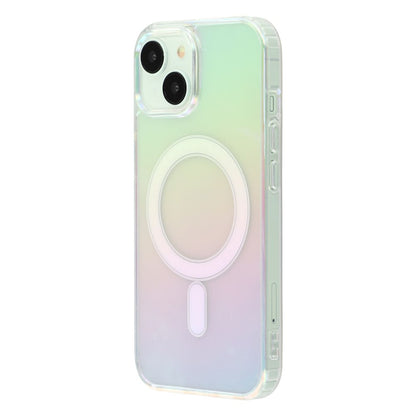 For iPhone 14 Plus Slim Case Acrylic + TPU Gradient Phone Cover Compatible with MagSafe