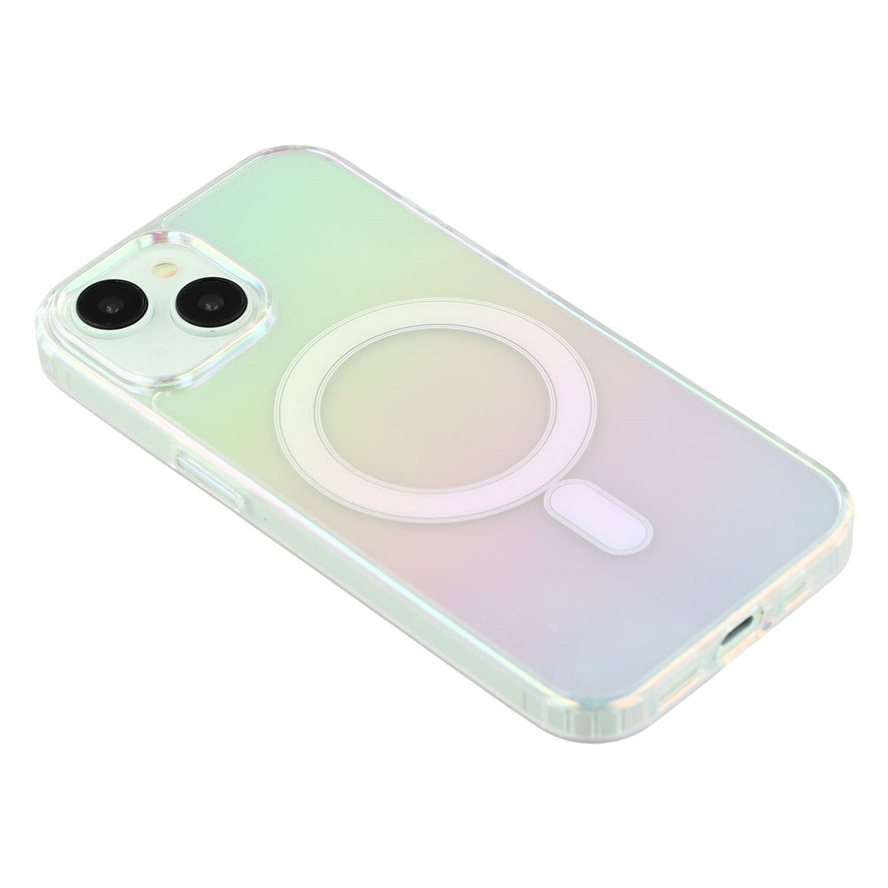 For iPhone 14 Plus Slim Case Acrylic + TPU Gradient Phone Cover Compatible with MagSafe