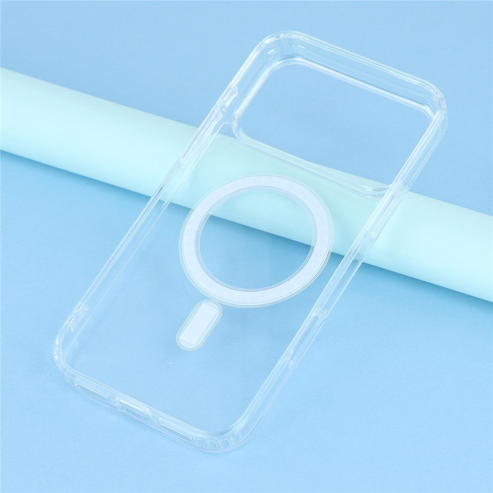 For iPhone 17 Pro Case Compatible with MagSafe TPU + Acrylic Clear Phone Cover