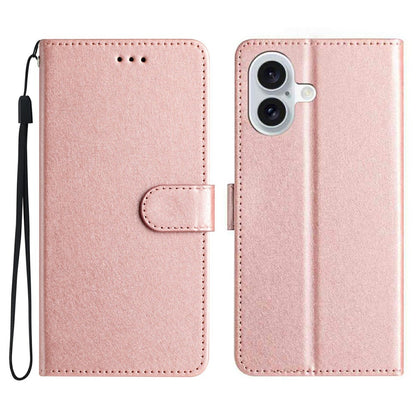 For iPhone 17 Wallet Case Leather Folio Phone Cover Magnetic Clasp