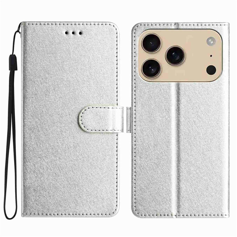 For iPhone 18 Pro / 17 Pro Wallet Case Leather Folio Phone Cover Magnetic Clasp