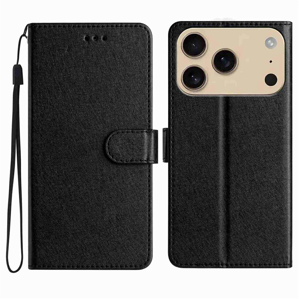 For iPhone 18 Pro / 17 Pro Wallet Case Leather Folio Phone Cover Magnetic Clasp