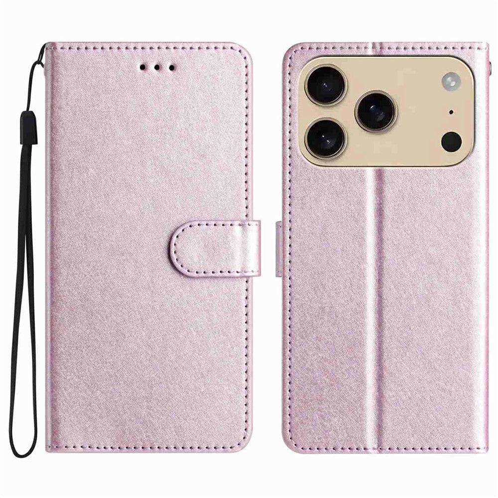 For iPhone 18 Pro / 17 Pro Wallet Case Leather Folio Phone Cover Magnetic Clasp
