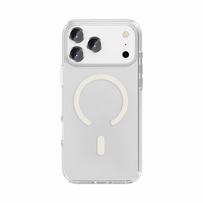 For iPhone 17 Pro Magnetic Case Compatible with MagSafe PC + TPU Clear Phone Cover