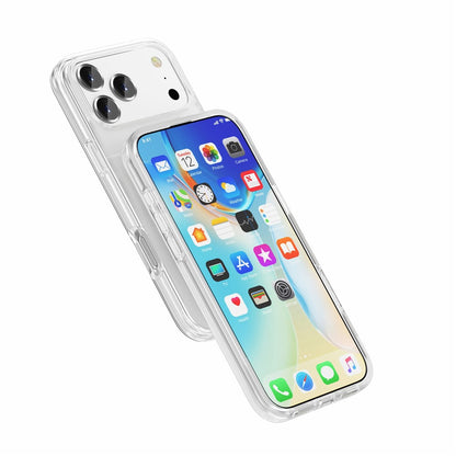 For iPhone 17 Pro Magnetic Case Compatible with MagSafe PC + TPU Clear Phone Cover
