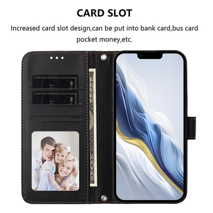 For iPhone 17e / 16e Leather Case Wallet Stand Phone Cover with Wrist Strap