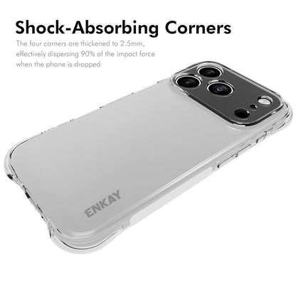 ENKAY HAT PRINCE For iPhone 17 Pro Clear Phone Case   Shockproof Anti-slip TPU Cover