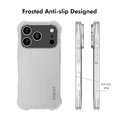 ENKAY HAT PRINCE For iPhone 17 Pro Clear Phone Case   Shockproof Anti-slip TPU Cover