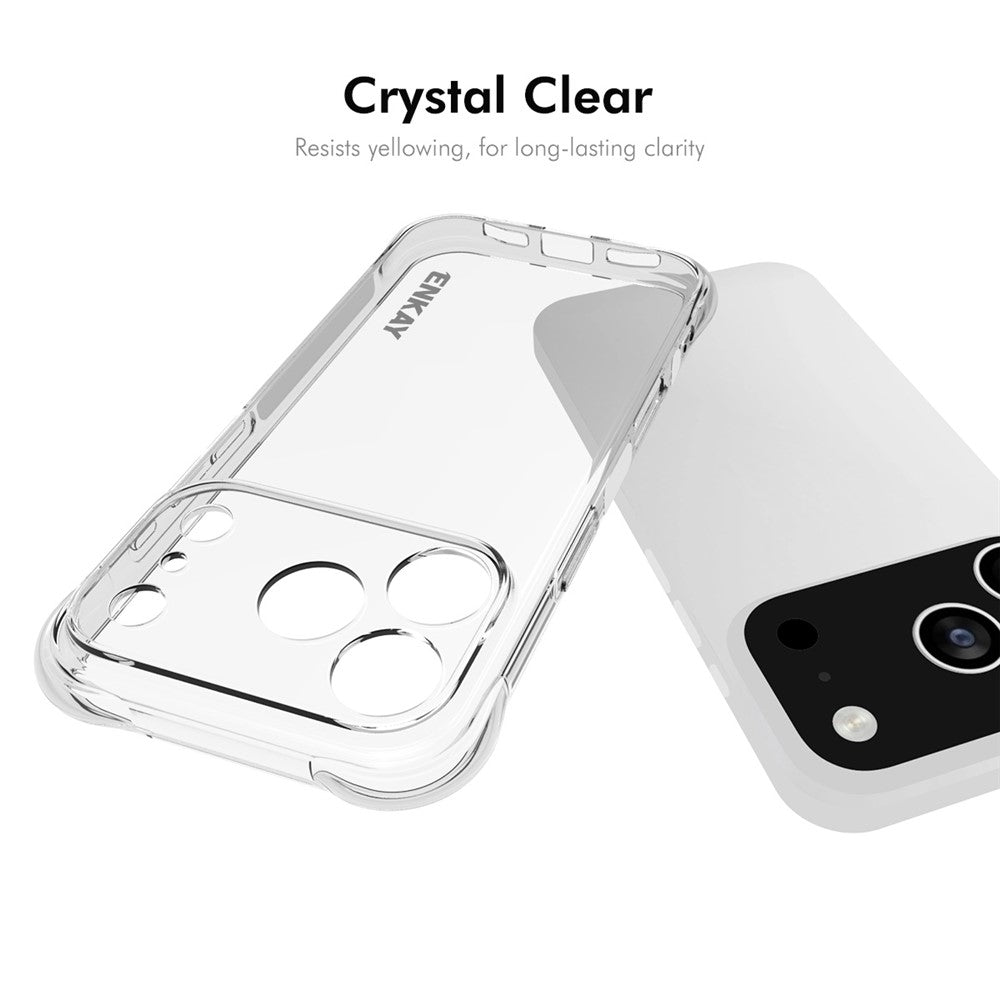 ENKAY HAT PRINCE For iPhone 17 Pro Clear Phone Case   Shockproof Anti-slip TPU Cover