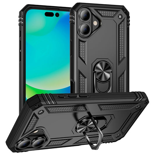 For iPhone 17 Case PC + TPU Phone Cover with Kickstand