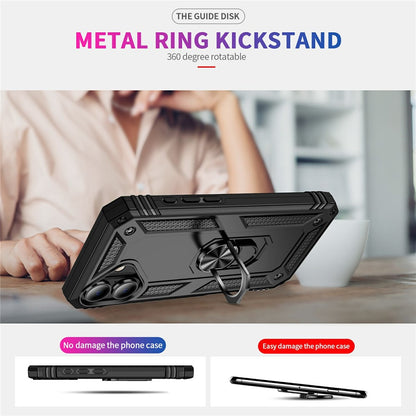 For iPhone 17 Case PC + TPU Phone Cover with Kickstand