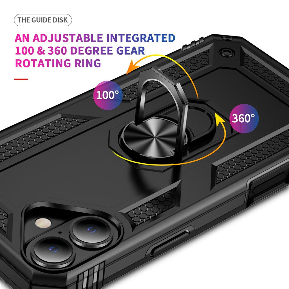 For iPhone 17 Case PC + TPU Phone Cover with Kickstand
