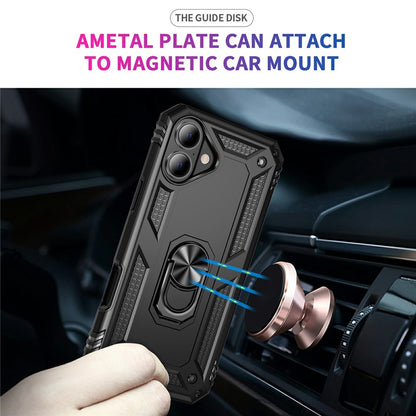 For iPhone 17 Case PC + TPU Phone Cover with Kickstand