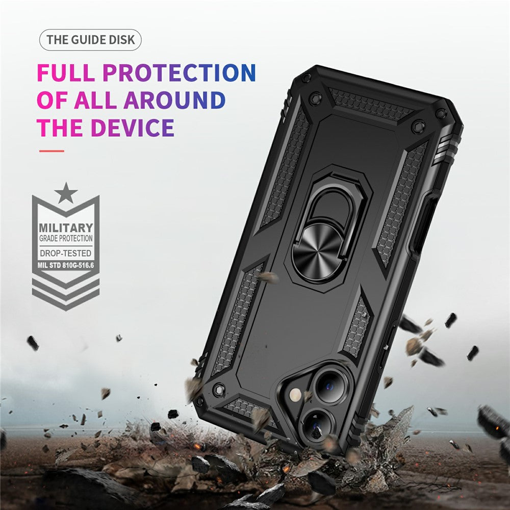 For iPhone 17 Case PC + TPU Phone Cover with Kickstand