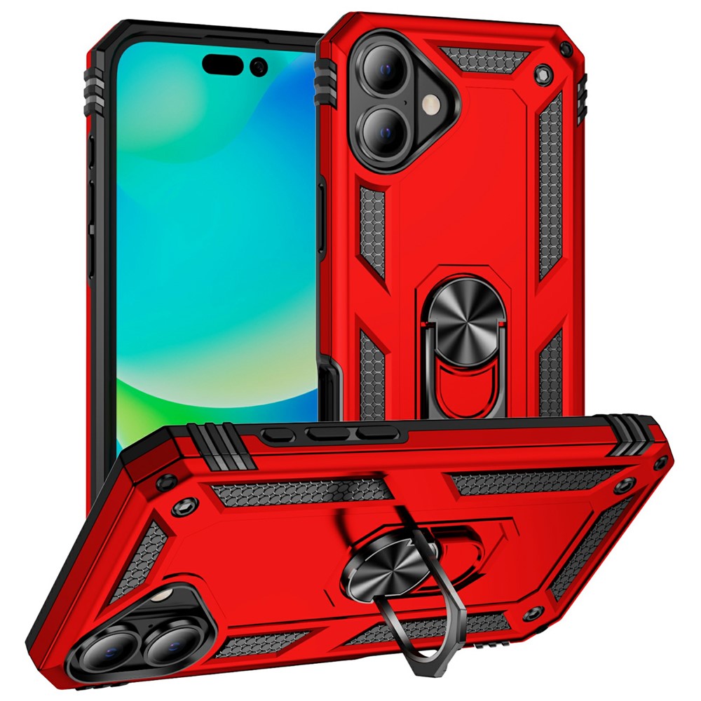 For iPhone 17 Case PC + TPU Phone Cover with Kickstand