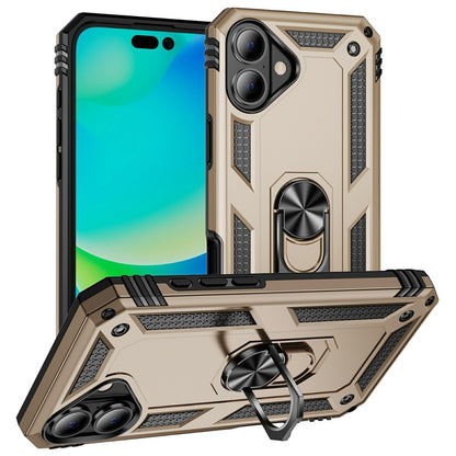 For iPhone 17 Case PC + TPU Phone Cover with Kickstand