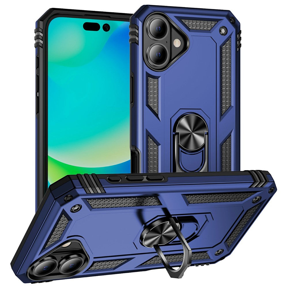 For iPhone 17 Case PC + TPU Phone Cover with Kickstand