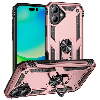For iPhone 17 Case PC + TPU Phone Cover with Kickstand