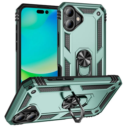 For iPhone 17 Case PC + TPU Phone Cover with Kickstand